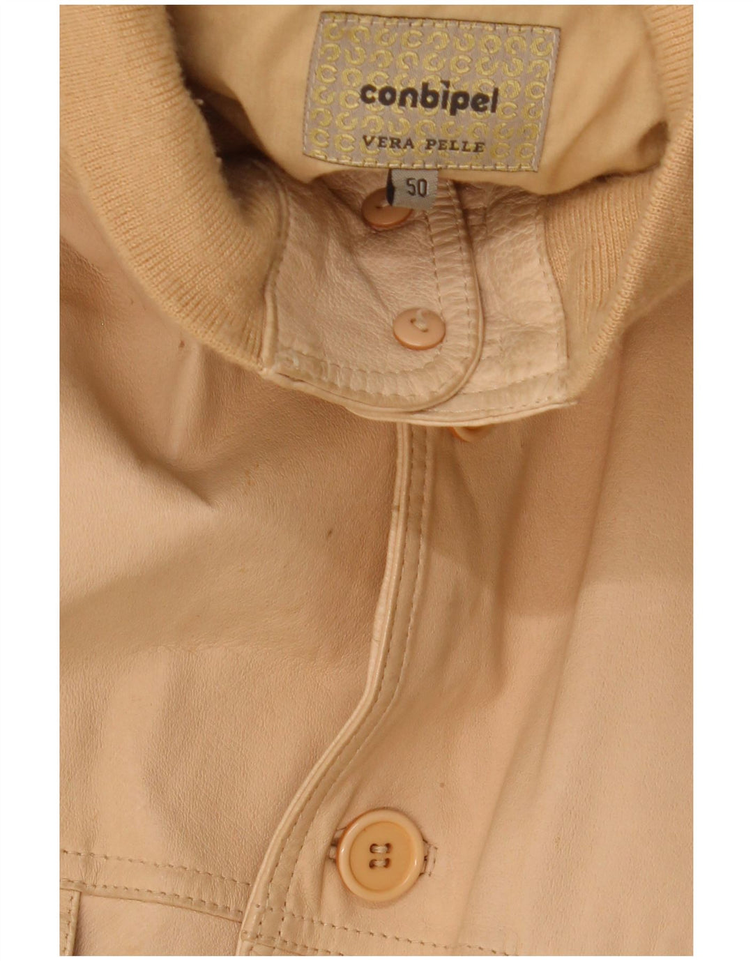 Conbipel muška kožna jakna IT 50 Large Beige Leather