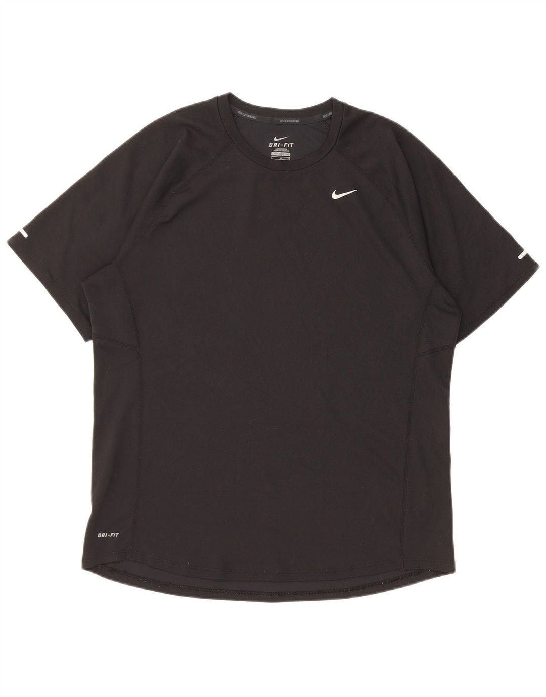 Nike Dri Fit majica kratkih rukava, veliki crni poliester