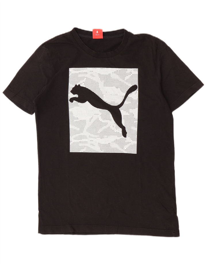 Puma muška majica kratkih rukava s grafičkim motivima, mali crni pamuk