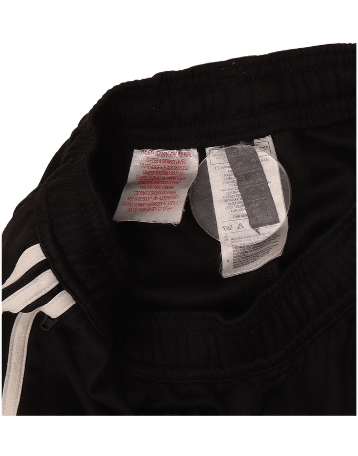 Adidas Hlače za trenirku za dječake 11-12 godina crne poliesterske