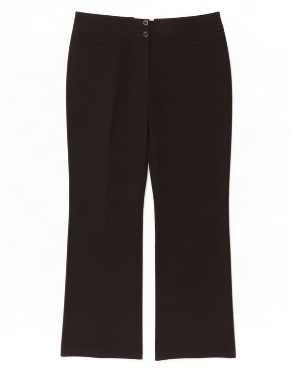 Marks & Spencer ženske ležerne hlače s bootcutom UK 14 velike W32 L31 crne