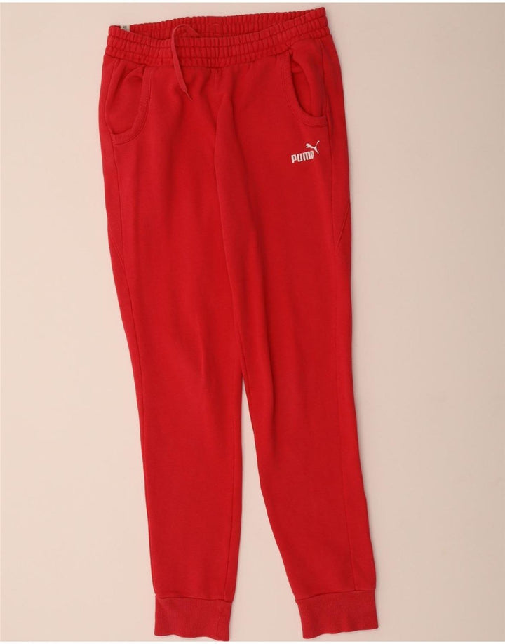 PUMA Womens Tracksuit Trousers Joggers UK 10 Small  Red Vintage Puma and Second-Hand Puma from Messina Hembry 