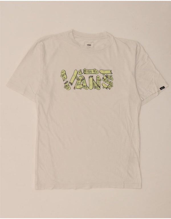 Vans ženska majica kratkih rukava prilagođenog kroja UK 18 XL bijeli pamuk