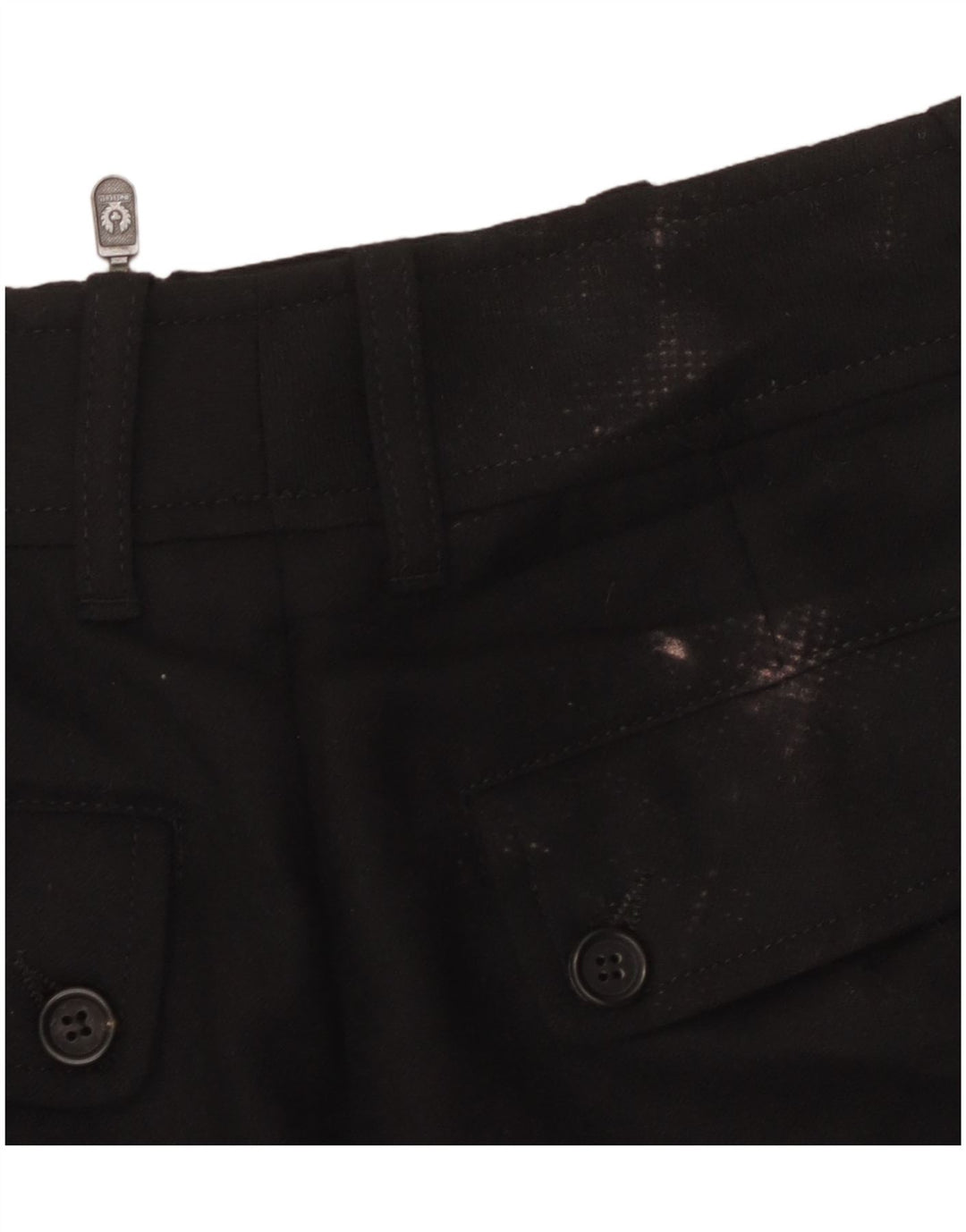 Belstaff ženska grafička olovka suknja IT 44 srednje W30 crna vuna