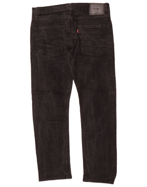 Levi's muške 502 sužene traperice W32 L27 crni pamuk