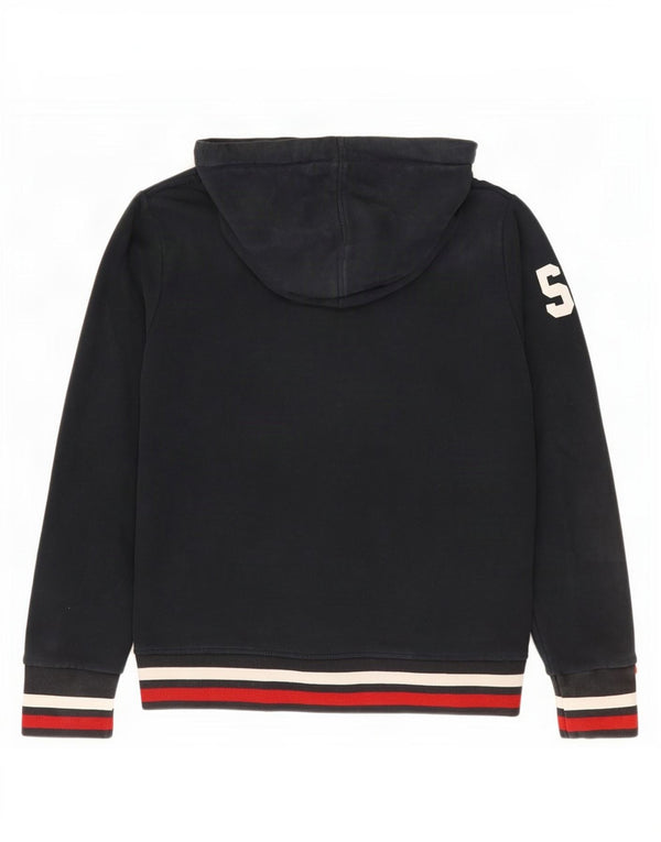 Superdry ženska majica s kapuljačom s kapuljačom UK 14 Veliki tamnoplavi pamuk