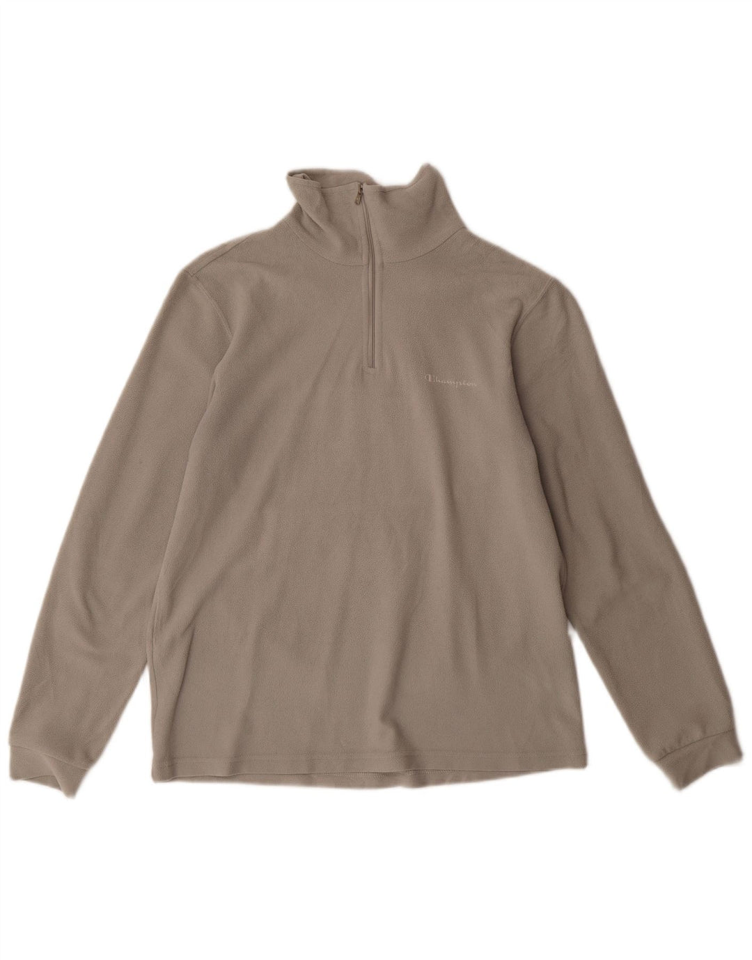 Champion muški džemper od flisa s patentnim izrezom mali sivi poliester