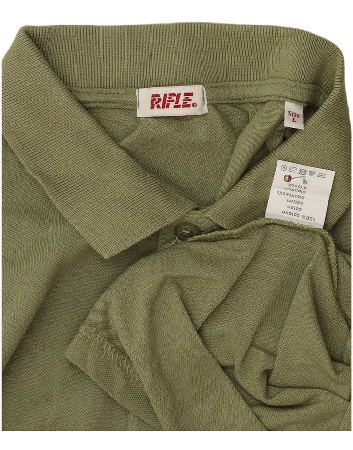 Rifle muška polo majica velika zelena pamuk