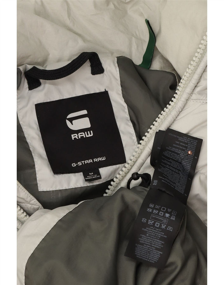 G-STAR muška podstavljena jakna s kapuljačom UK 38 srednje sivi poliester