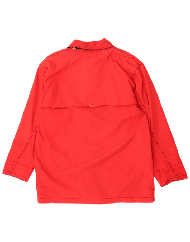 Vintage ženska pomoćna jakna UK 18 XL crveni poliester