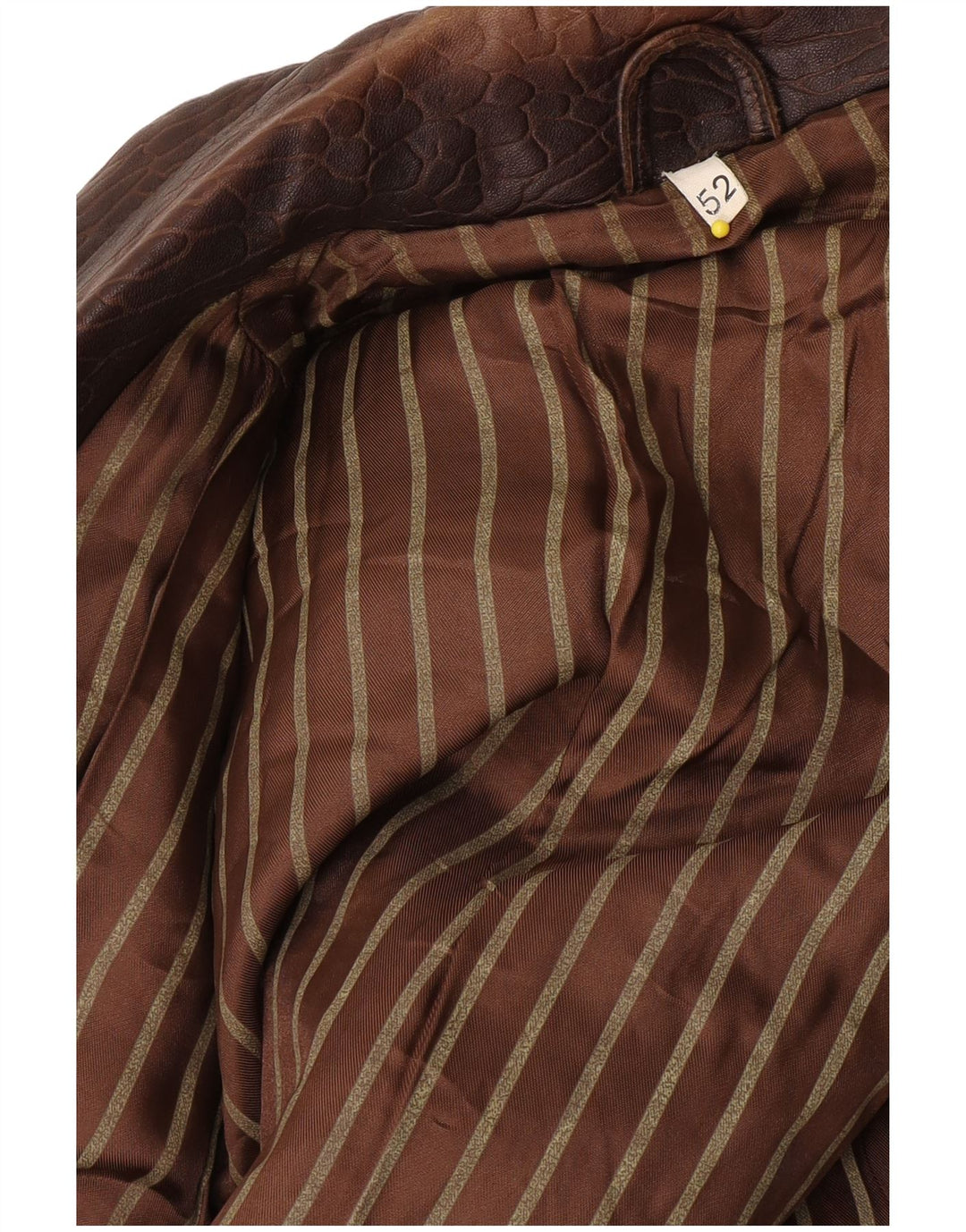 Vintage muška kožna jakna IT 52 XL smeđa