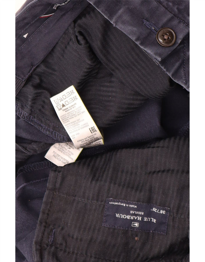 MARKS & SPENCER Muške plave Harbor chino hlače W38 L27 tamnoplave