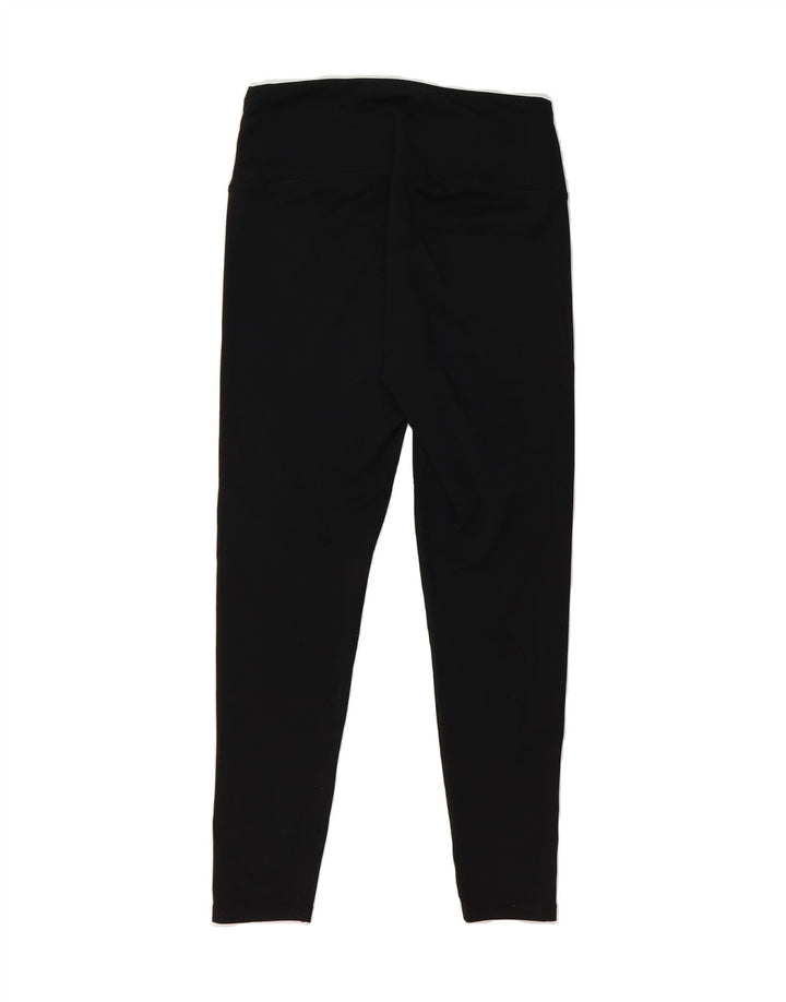 FILA Womens Classics Crop Leggings UK 16 Large Black Polyester Vintage Fila and Second-Hand Fila from Messina Hembry 