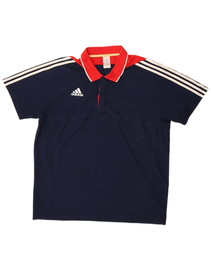 ADIDAS muška polo majica UK 48/50 XL tamnoplava pamuk u boji