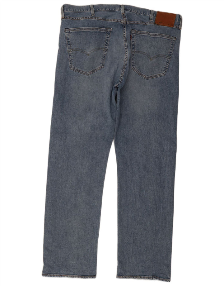 Levi's muške 501 ravne traperice W40 L32 plavi pamuk
