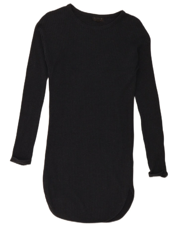 Topshop Ženska džemper haljina dugih rukava UK 10 Mala crna