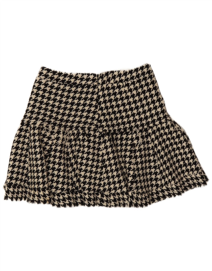 Max & Co. Ženska mini suknja UK 6 XS W28 Crna vuna u obliku ptičje zube