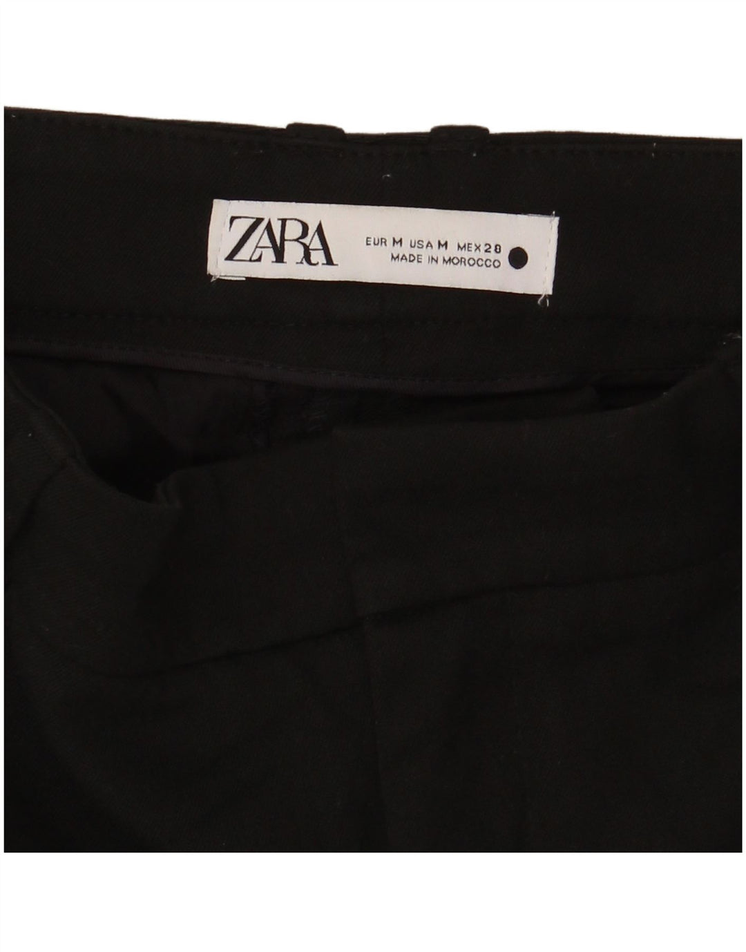 Zara ženske uske hlače srednje veličine W28 L30 crne