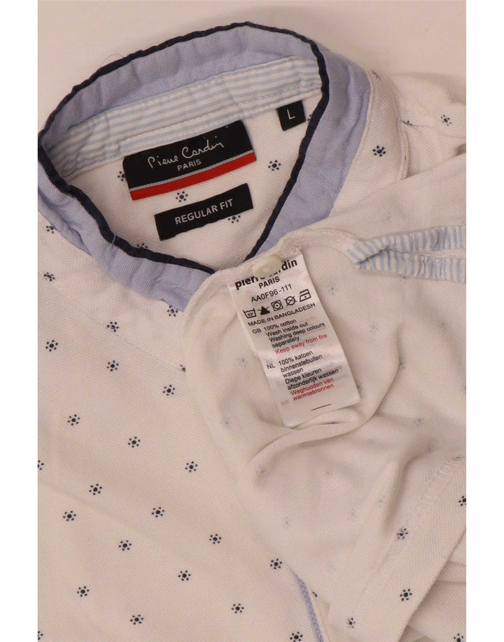 Pierre Cardin muška polo majica s apstraktnim uzorkom, veliki bijeli pamuk