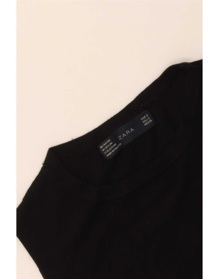 Zara ženski prsluk bez rukava UK 8 Small Black Rayon