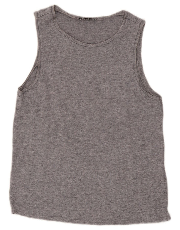 Zara ženski prsluk UK 10 Small Grey Flecked Viskoza