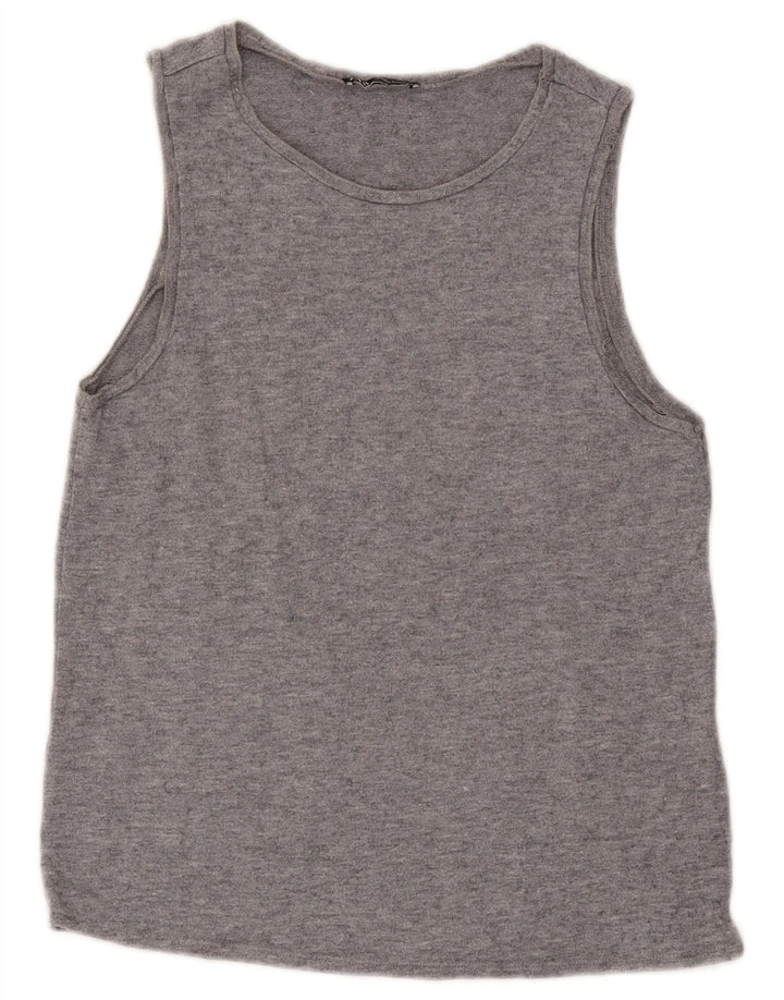 Zara ženski prsluk UK 10 Small Grey Flecked Viskoza