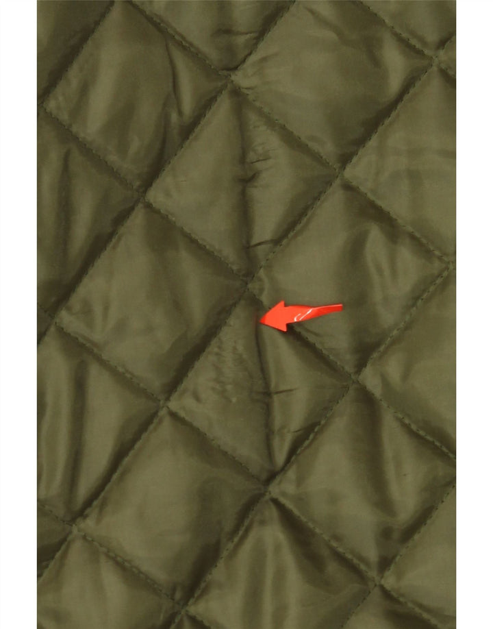 VINTAGE muška prošivena jakna UK 42 XL kaki poliester