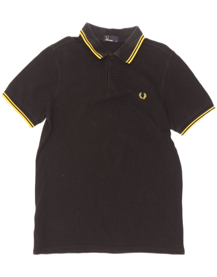 Fred Perry muška polo majica srednje crne pruge, pamuk