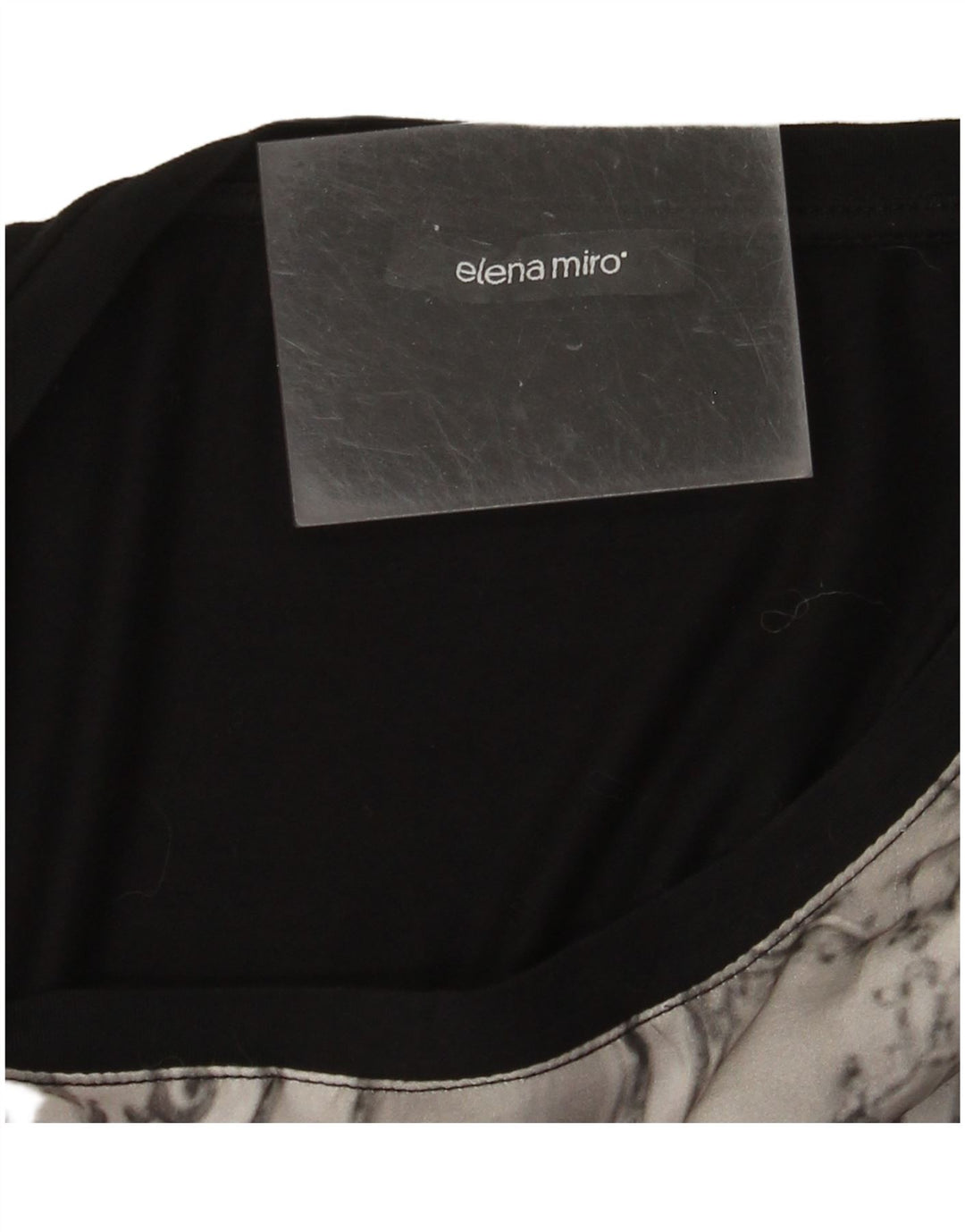 ELENA MIRO Ženska majica dugih rukava s grafikom UK 18 XL crna