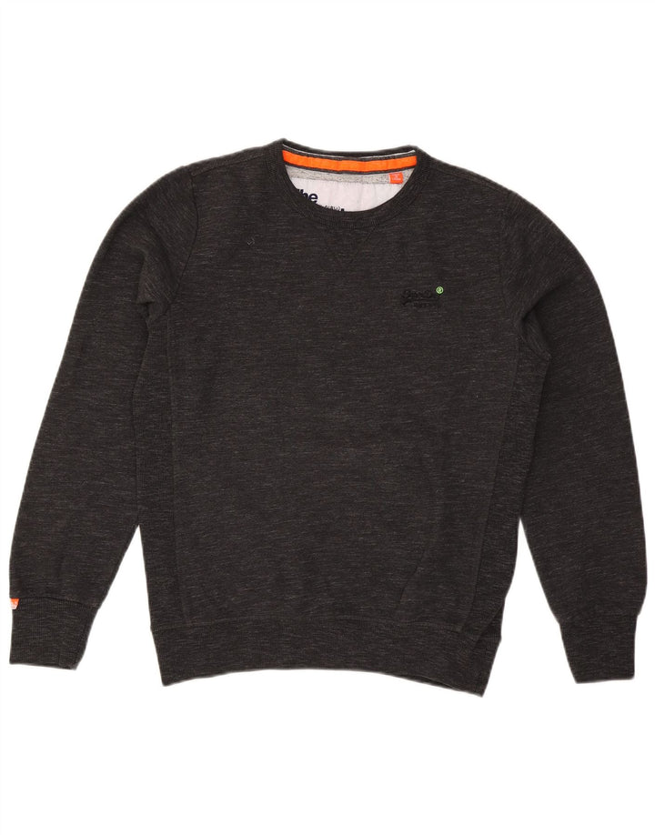 Superdry muški džemper od srednje sivog flekastog pamuka