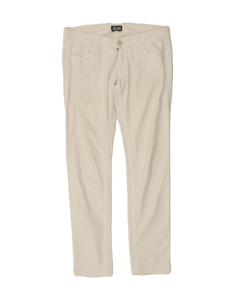 JEAN PAUL GAULTIER Womens Slim Casual Trousers W31 L31 White Cotton Vintage Jean Paul Gaultier and Second-Hand Jean Paul Gaultier from Messina Hembry 