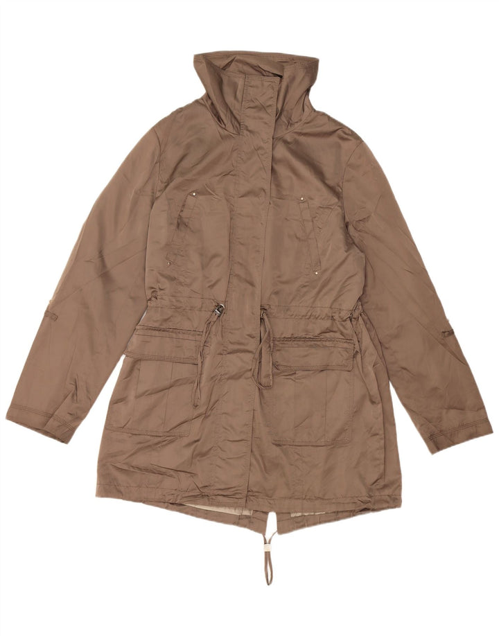 Marks & Spencer ženska autograph parka jakna UK 14 srednji kaki poliester