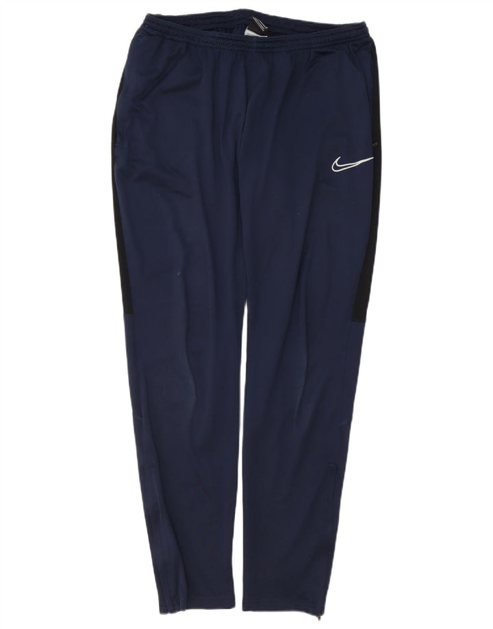 Nike muške Dri Fit hlače za trenirku, velike tamnoplave poliesterske hlače