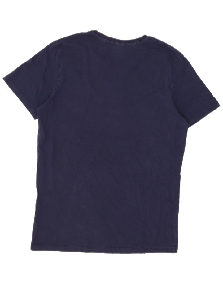 Jack & Jones muška majica kratkih rukava srednje tamnoplavi pamuk