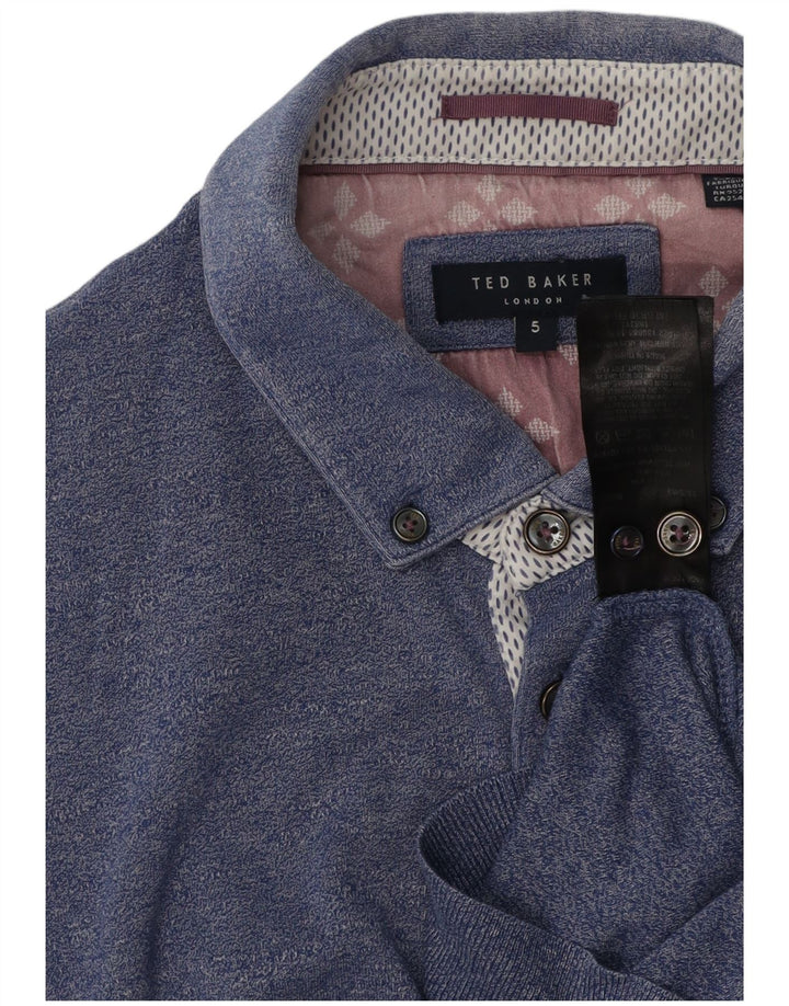 Ted Baker muška polo majica veličina 5 XL plavi pamuk