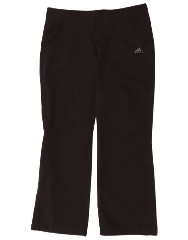 Adidas ženske široke ležerne hlače UK 14 Large W34 L31 crni poliester