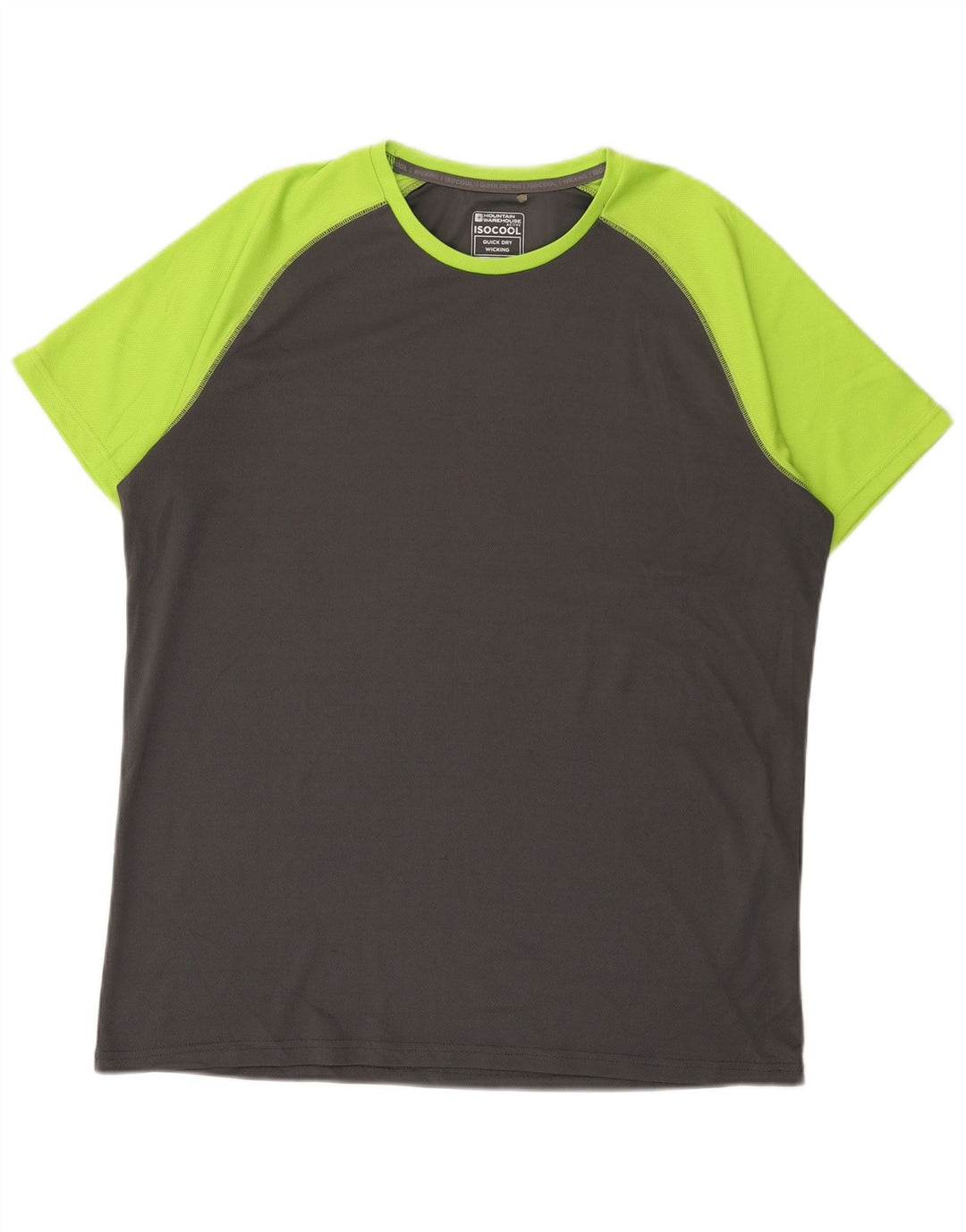 Mountain Warehouse muška majica kratkih rukava XL sivi poliester u blokovima boja