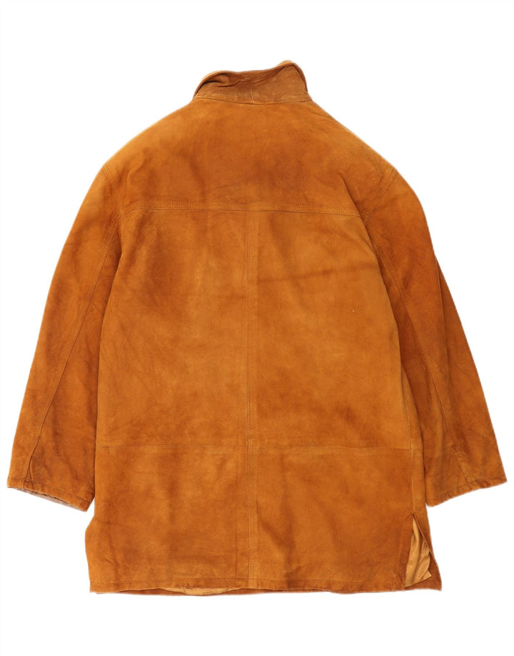 Vintage ženska jakna od brušene kože IT 42 srednje smeđe kože