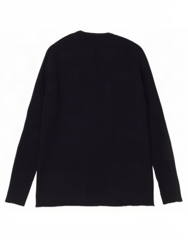 Zara Mens Top Long Sleeve XL Black Viscose
