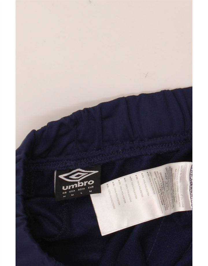 UMBRO muške grafičke trenirke srednje tamnoplave hlače od poliestera