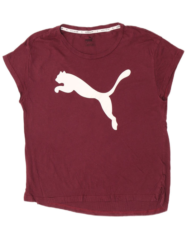 Puma ženska majica kratkih rukava Regular Graphic Top UK 12 Medium Burgundy