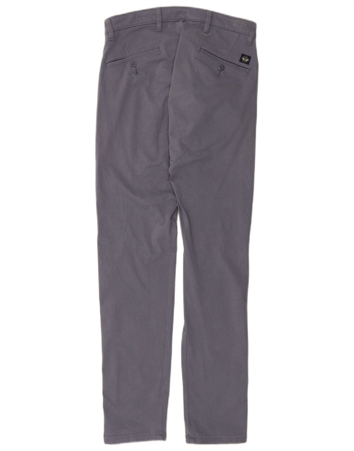 DOCKERS Muške uske chino hlače W29 L32 plavi pamuk