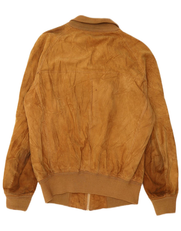 VINTAGE muška bomber jakna od brušene kože UK 38 srednje bež