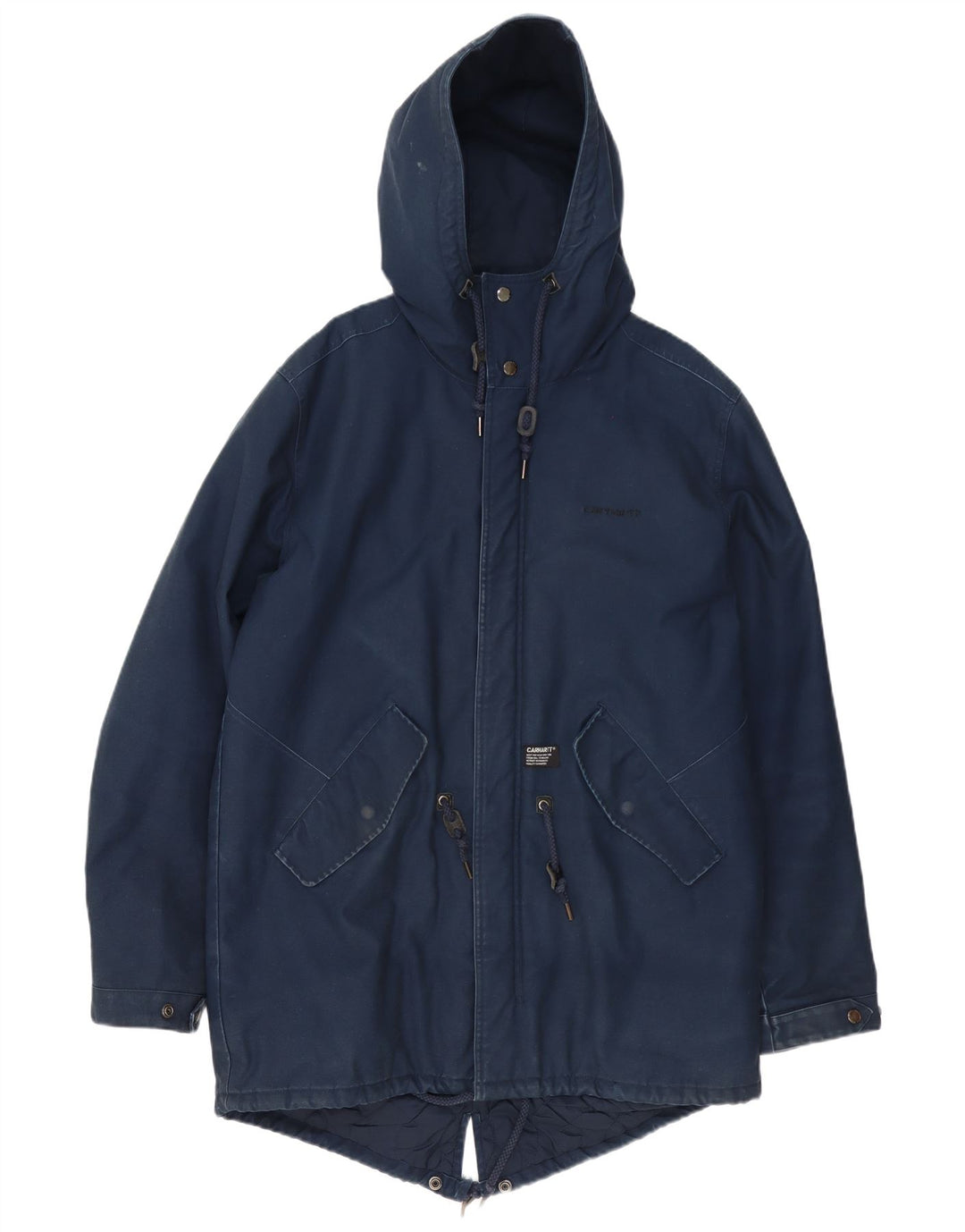 Carhartt muška parka jakna s kapuljačom UK 42 XL tamnoplavi poliester