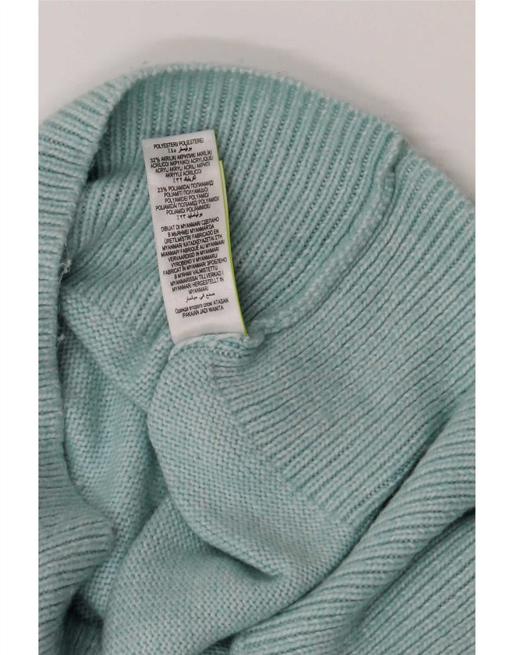 Marks & Spencer ženski džemper s kornjačičastim ovratnikom UK 16 veliki tirkizni