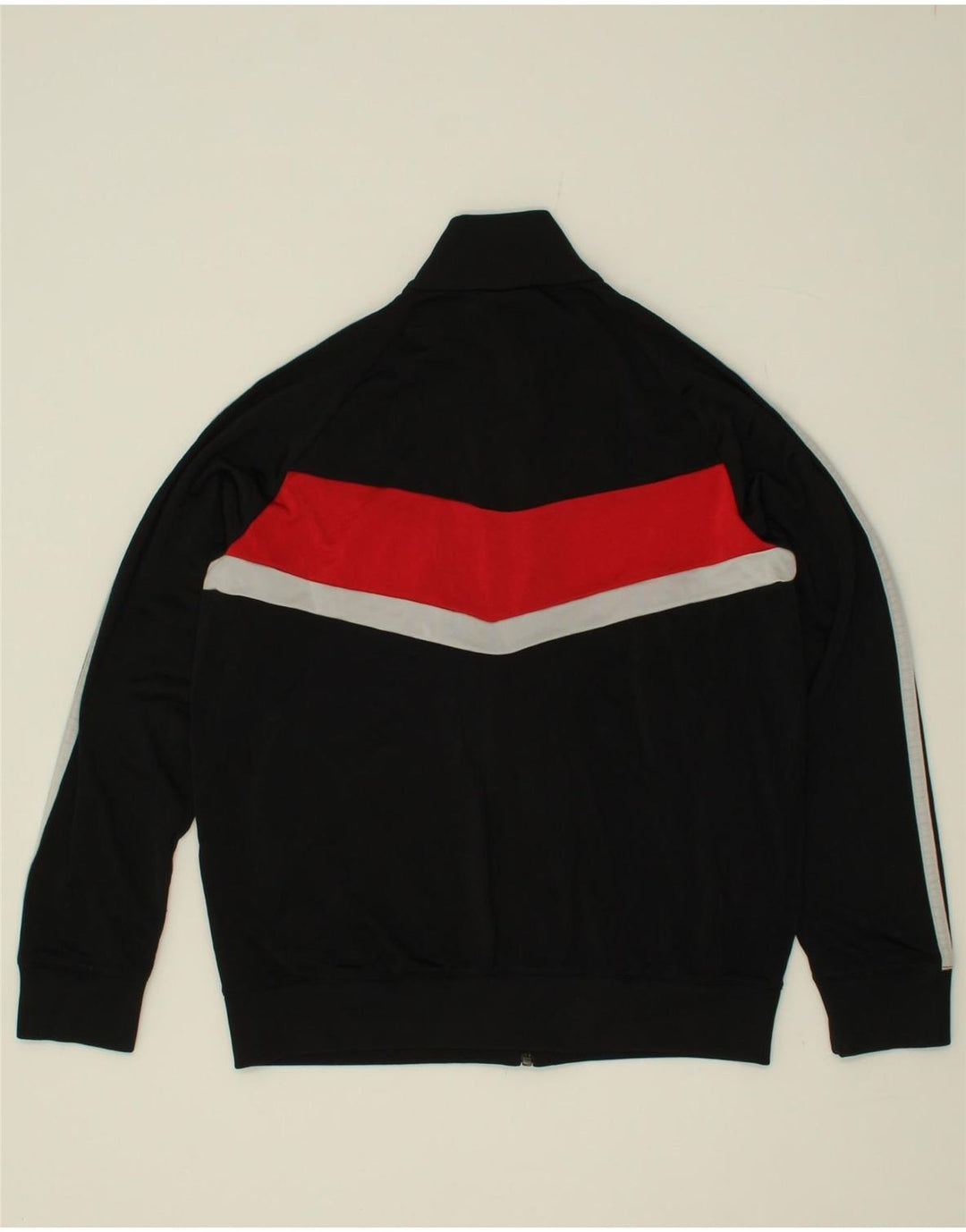 ADIDAS Boys Tracksuit Top Jacket 13-14 Years Black Colourblock Polyester Vintage Adidas and Second-Hand Adidas from Messina Hembry 
