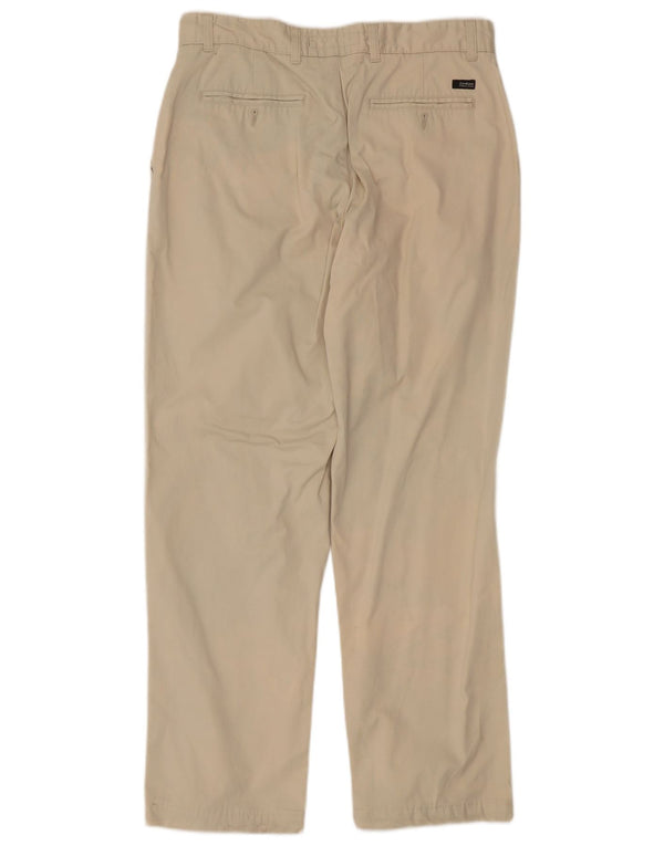 Zara muške ravne chino hlače EU 42 Large W32 L30 Bež