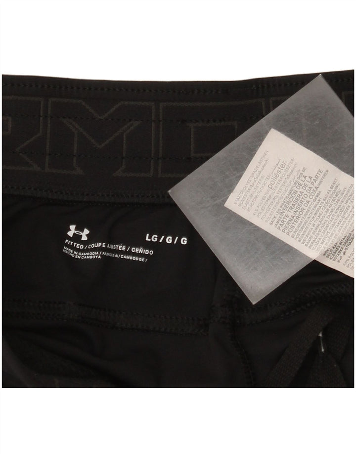 Under Armour ženske pripijene trenirke hlače UK 14 veliki crni poliester