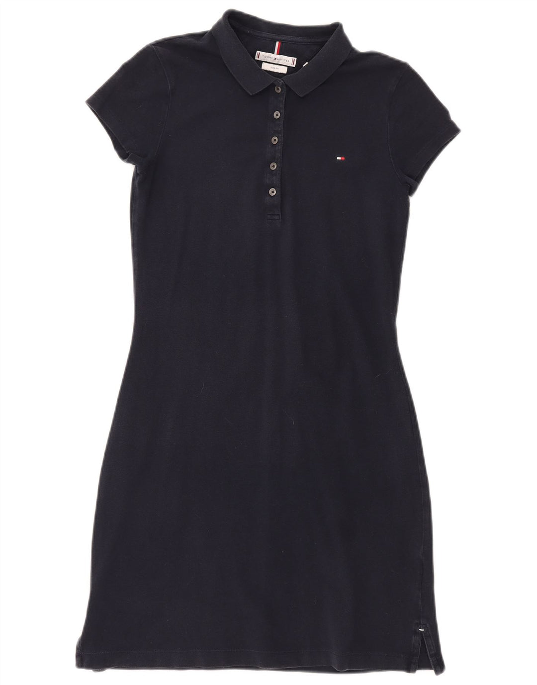 TOMMY HILFIGER Ženska uska polo haljina UK 10 Mala tamnoplava