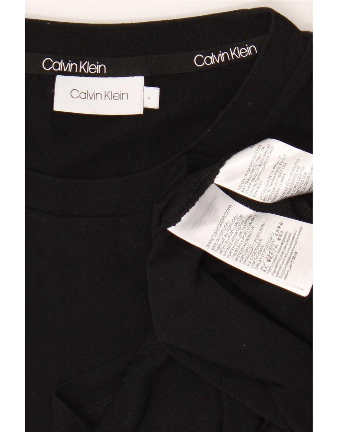 Calvin Klein muška majica kratkih rukava Veliki crni pamuk
